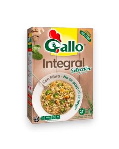 GALLO ARROZ INTEGRAL PARBOIL ENTERO T/LARGO FINO CALIDAD 00000 ESTUCHE SIN TACC X 1 KG