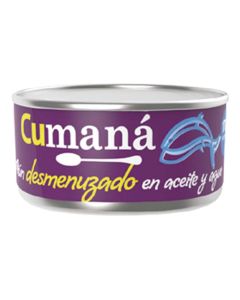 ATUN DESM ACEITE/ ACEITE Y AGUA CUMANA X 170 GRS