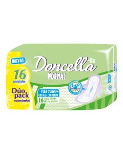 DONCELLA TOALLAS FEM C/A CON DESO DUOPACK X 16