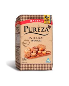 PUREZA HARINA 100% INTEGRAL X 1 KG!
