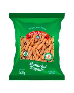 *SANTA ISABEL FIDEOS MOSTACH RAYADO X 500 GR