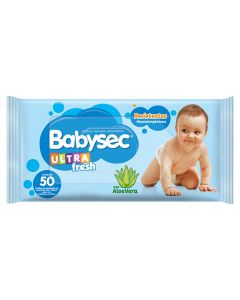 BABYSEC TOALLITAS HUMEDAS ULTRA FRESH ALOE VERA X 50 UNI