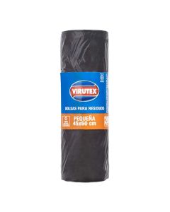 VIRUTEX BOLSAS P/RESIDUOS PEQUEÑA 45 CM X 60 CM X 20 UNI