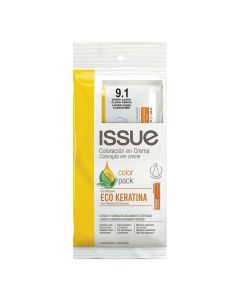 ISSUE COLOR PACK KERATINA Nº 9.1 RUBIO CLARO CLARO CENIZA