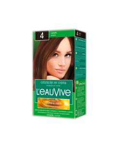 LEAUVIVE COLOR EN CREMA Nº 4 CASTAÑO