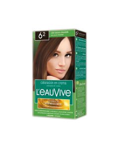 LEAUVIVE COLOR EN CREMA Nº 6.2 RUBIO OSCURO CHOCO