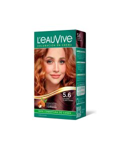 LEAUVIVE COLOR EN CREMA Nº5.6 CASTAÑO CLARO CAOBA