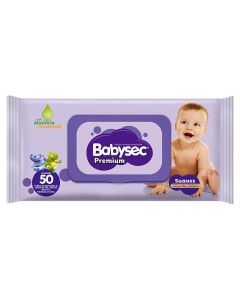 BABYSEC PREMIUM TOALLITAS HUMEDAS SUAVES C/ALOE VERA C/TAPA X 50 UNI