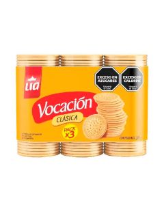VOCACION GALLETITAS DULCE C/VAINILLA CLASICA 3 X 128 GR