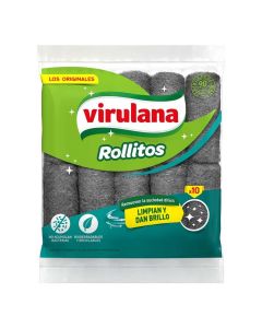 VIRULANA ESPONJA ROLLITOS X 10 UNID