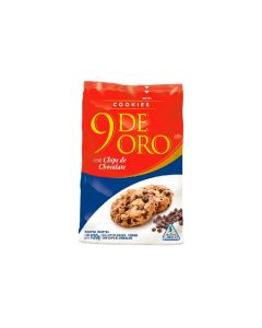 9 DE ORO COOKIES CON CHIPS DE CHOCOLATE X 120 GRS