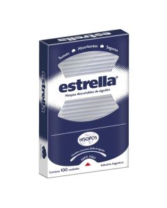 ESTRELLA HISOPOS ESTUCHE X 100 UN