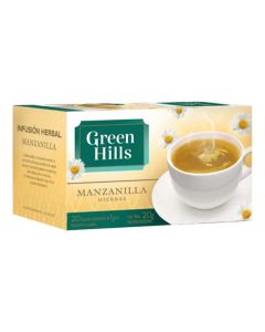 GREEN HILLS TE MANZANILLA HIERBAS X 20 UNI