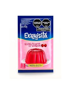 EXQUISITA GELATINA S/CEREZA FORTI X 40 GR