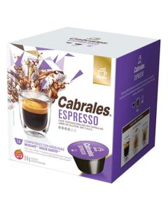 CABRALES CAPSULAS ESPRESSO X 72 GRS