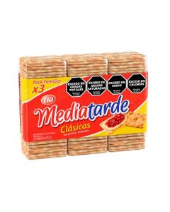 MEDIATARDE GALLETITAS CRACKERS CLASICAS 3 X 105 GR C/U