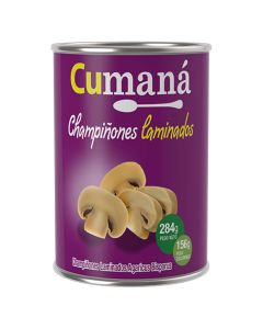 CUMANA CHAMPIGNONES LAMINADOS LATA SIN TACC X 284 GR / 156 GR