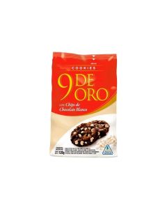 9 DE ORO COOKIES CON CHIPS DE CHOCOLATE BLANCO X 120 GR