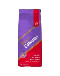CABRALES SUPER CAFE TOSTADO MOLIDO SIN TACC X 250 GR