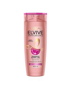 ELVIVE KERA LISO SHAMPOO NUTRI LISS CABELLO ALISADO C/CALOR X 400 ML