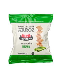 DOS HERMANOS TOSTADAS DE ARROZ SIN SAL SIN TACC X 120 GR