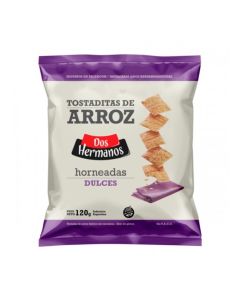 DOS HERMANOS TOSTADAS DE ARROZ DULCES SIN TACC X 120 GR