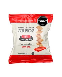 DOS HERMANOS TOSTADAS DE ARROZ CON SAL SIN TACC X 120 GR