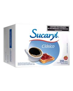SUCARYL CLASICO EDULCORANTE EN POLVO 200 SOB X 160 GR