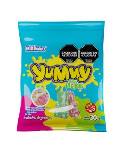 BILLIKEN YUMMY GOMITAS OSITOS ACIDOS FRUTALES SIN TACC X 30 GR