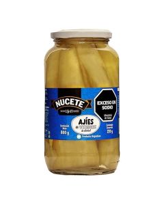 NUCETE AJIES EN VINAGRE DE ALCOHOL X 220 GR/800 GR