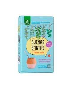 BUENAS Y SANTAS YERBA SABOR CON HIEBRAS REALES X 500 GR