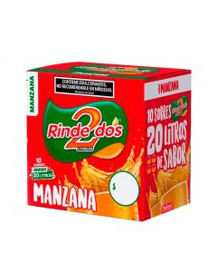 RINDE 2 JUGO SABOR MANZANA 10 X 13 GR