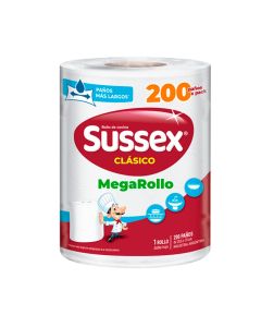 SUSSEX ROLLO DE COCINA MEGARROLLO X 200 PAÑOS
