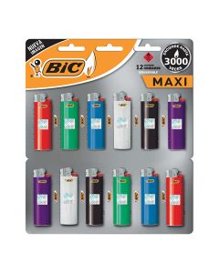 BIC ENCENDEDOR MAXI DESCARTABLE X 12 UNIDADES