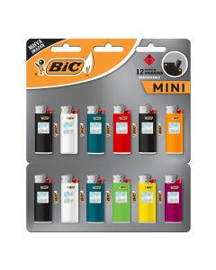 BIC ENCENDEDOR MINI DESCARTABLE X 12 UNIDADES