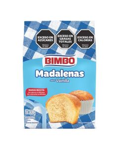 BIMBO MAGDALENAS SABOR VAINILLA FLOW PACK X 200 GR