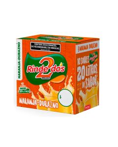 RINDE 2 JUGO SABOR NARANJA DURAZNO 10 X 13 GR