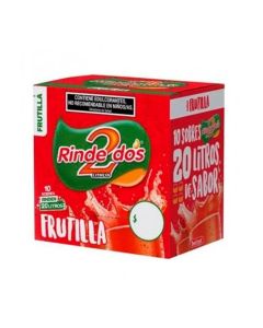 RINDE 2 JUGO SABOR FRUTILLA 10 X 13 GR