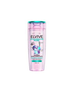ELVIVE SHAMPOO HIALURONICO PURE HIDRA PURIFICANTE S/SILICONAS X 400 ML