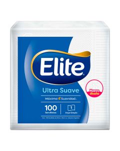 ELITE SERVILLETAS ULTRA SUAVE X 100 UNI