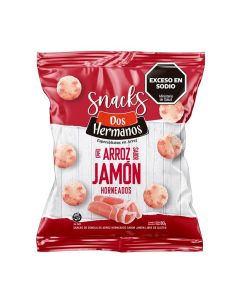 DOS HERMANOS SNACKS DISCOS DE ARROZ HORNEADOS S/JAMON SERRANO SIN TACC X 80 GR C/U