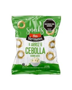 DOS HERMANOS SNACKS ARITOS DE ARROZ HORNEADOS S/CEBOLLA SIN TACC X 80 GR C/U