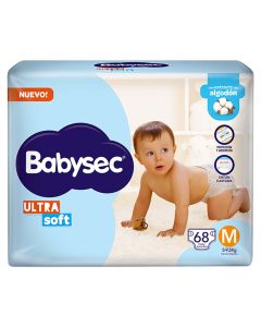 BABYSEC ULTRA SOFT JUMBOPACK TALLE M X 68 UNI