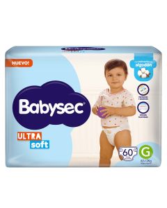 BABYSEC ULTRA SOFT JUMBOPACK TALLE G X 60 UNI