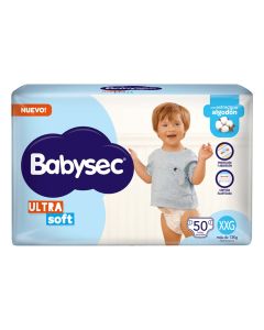BABYSEC ULTRA SOFT JUMBOPACK TALLE XXG X 50 UNI