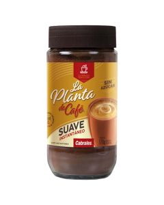 CABRALES LA PLANTA DE CAFE TOSTADO SUAVE INSTANTANEO S/AZUCAR FRASCO X 170 GR