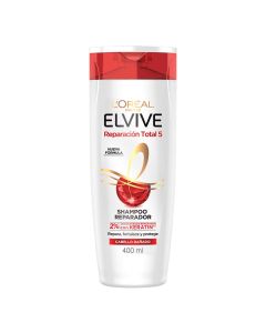 ELVIVE SHAMPOO REPARACION TOTAL 5 KERATIN CABELLO DAÑADO X 400 ML
