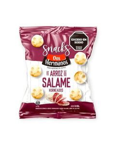 DOS HERMANOS SNACKS DISCO D/SEM/ARROZ S/SALAME HORNEADOS SIN TACC X 80 GR