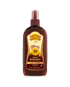 COCOA BEACH PROTECTOR SOLAR SPRAY BRONZER S/ACEITE RESIS/AL AGUA FPS 30 X 250 ML