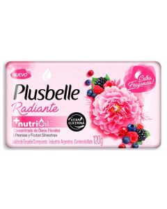 PLUSBELLE JABON D/TOCADOR RADIANTE PEONIAS Y FRUTOS SILVESTRES VITA GLICERINA X 120 GR